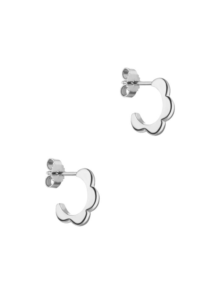 Bloom hoop earrings