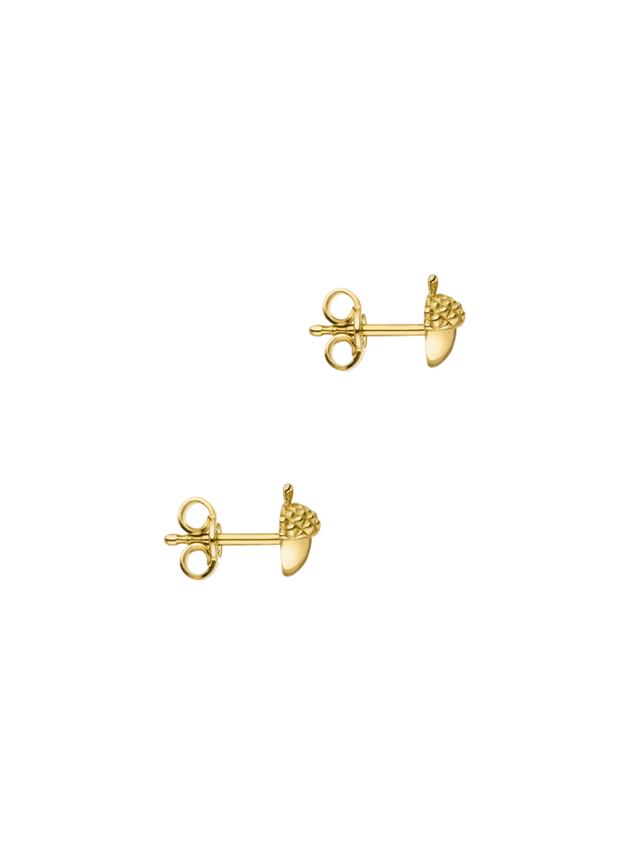 Acorn stud earrings 18k