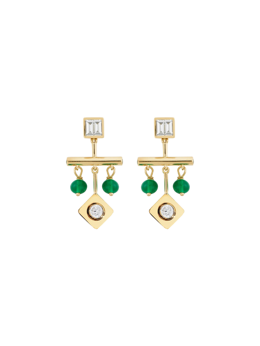 Emerald Multi Drop Earrings photo