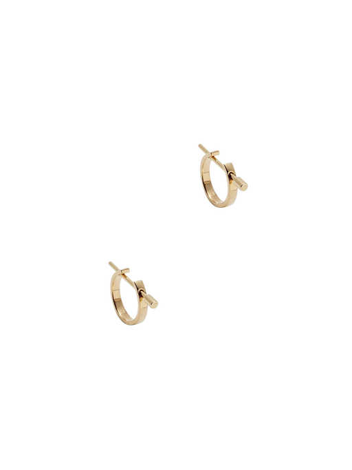 Chikka medium earrings with gold pins photo