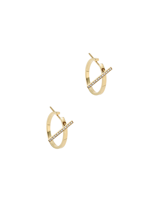 Chikka large earrings with apostrophe pins photo