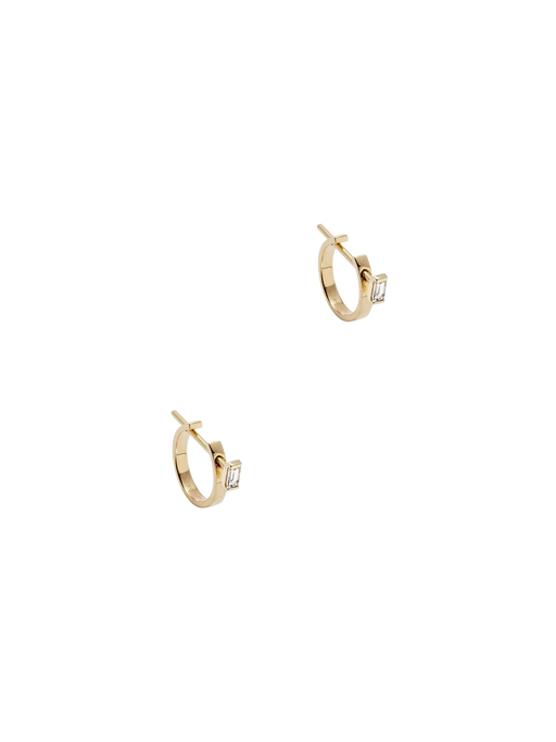 Chikka medium earrings with baguette pins photo