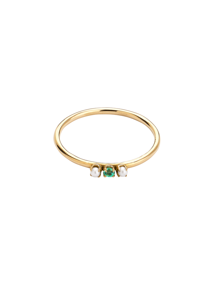Cinderella emerald ring