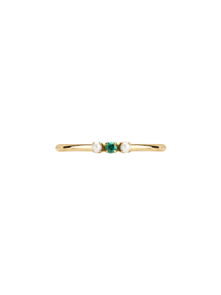 Cinderella emerald ring