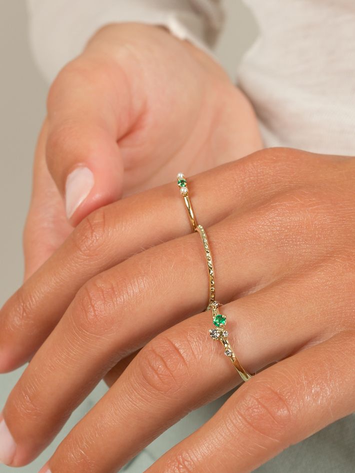 Antheia emerald & diamond ring