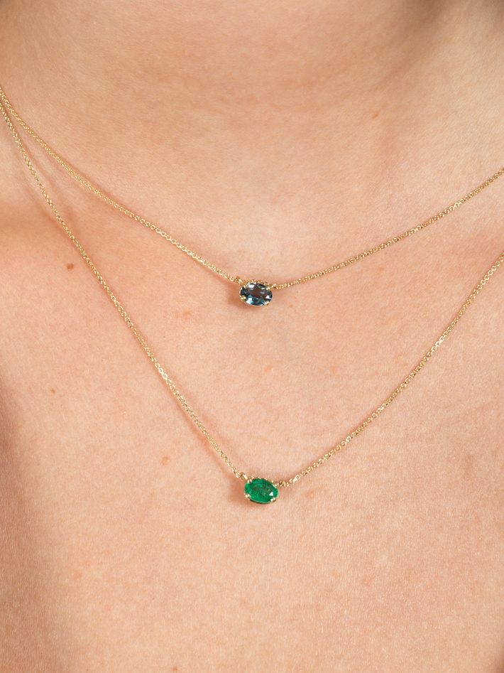 Galene emerald necklace