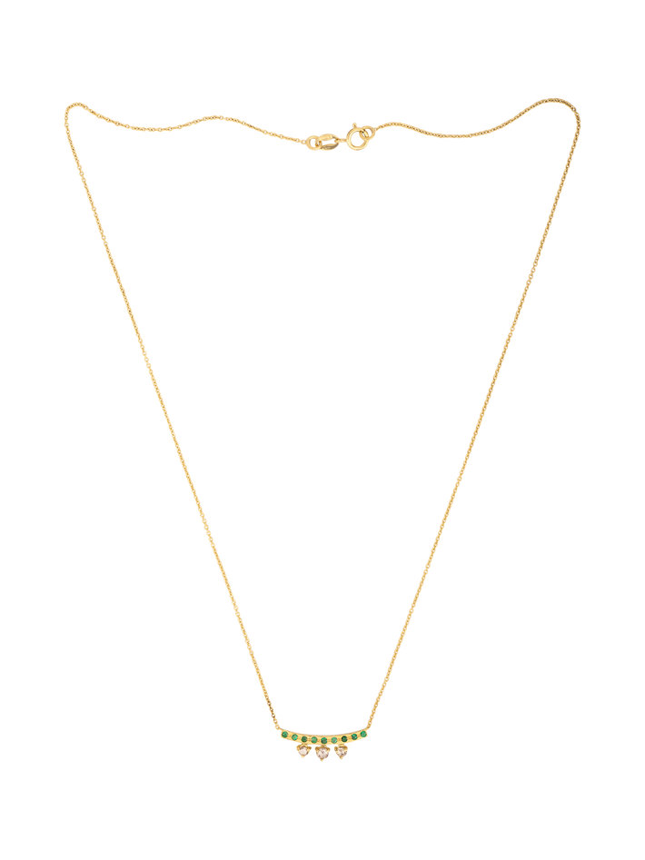 Crown bar necklace