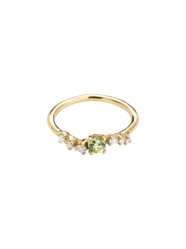 Namika green sapphire ring