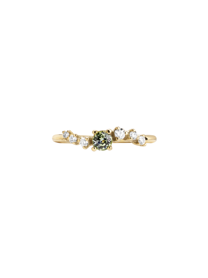 Namika green sapphire ring