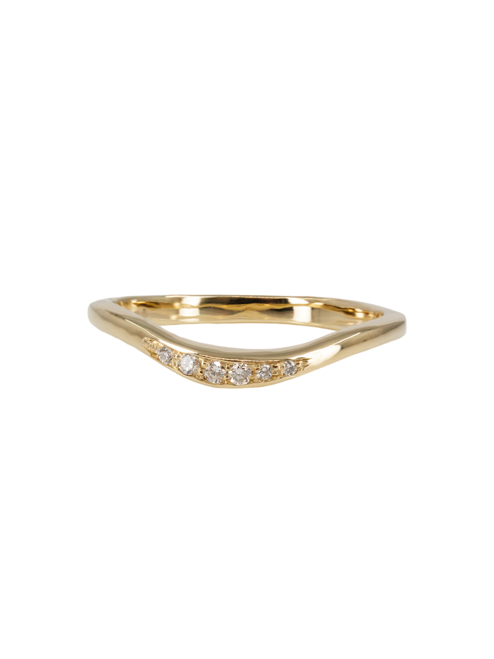 Diamond curved arc band