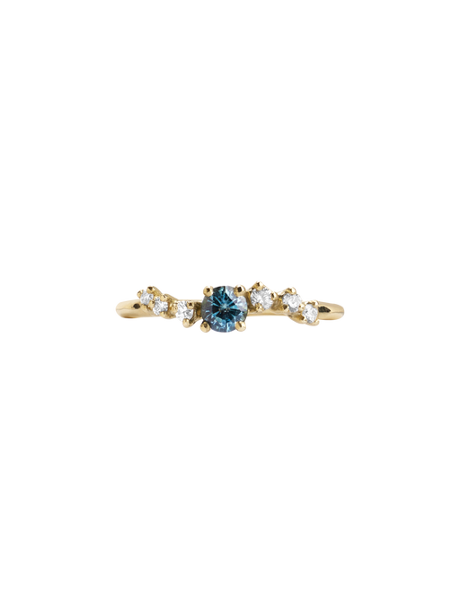 Namika teal sapphire ring photo