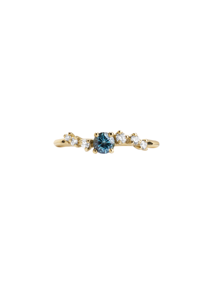 Namika teal sapphire ring