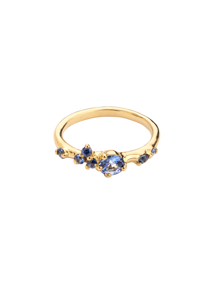 Dryada cornflower blue sapphires  ring