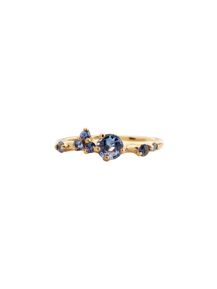 Dryada cornflower blue sapphires  ring