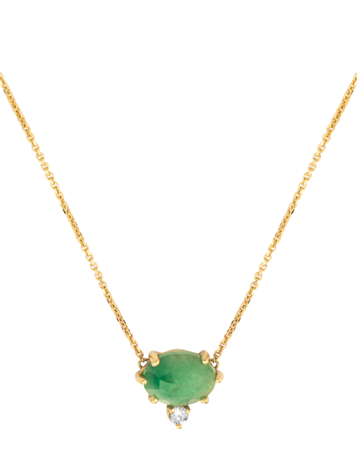 Nefretiti emerald & diamond necklace photo