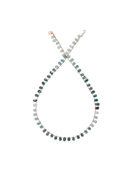 'Osprey' necklace with Grandidierite photo