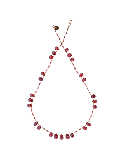 'Offset' Garnet Necklace photo