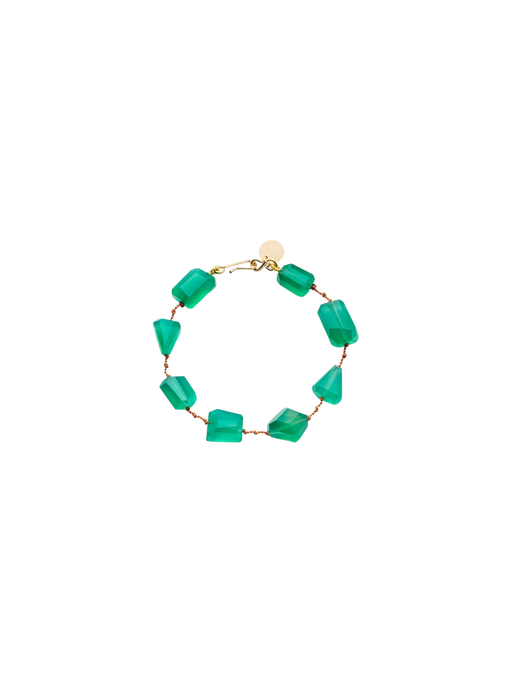 'Harrison' Green Onyx Bracelet photo