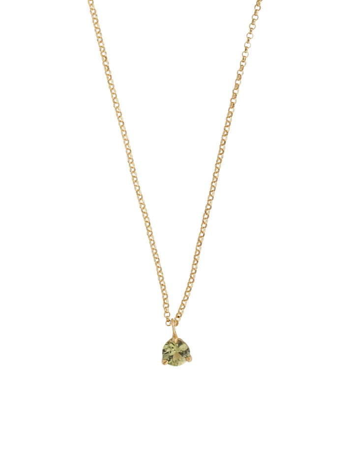 Estella teal sapphire necklace