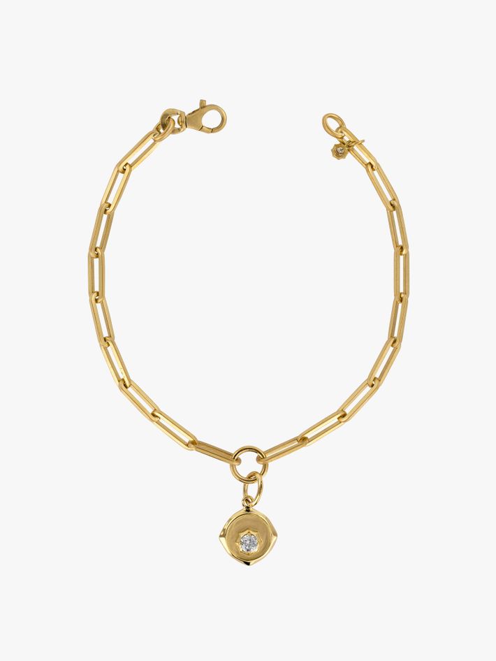 Sophisticate charm diamond bracelet