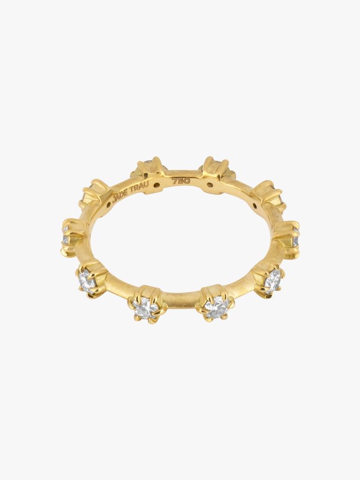 Small kismet diamond band by Jade Trau | Finematter