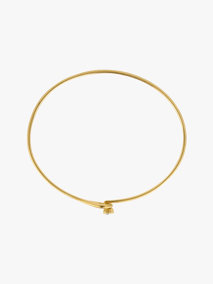 Penelope diamond hook bangle by Jade Trau