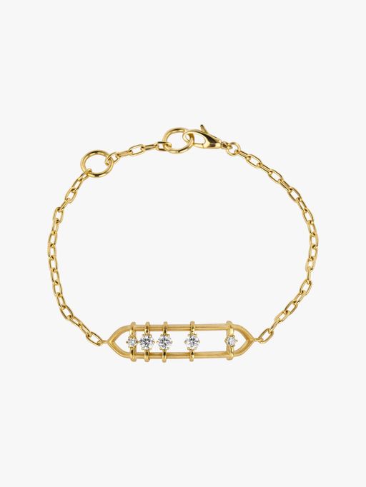 Penelope floating diamond bracelet photo