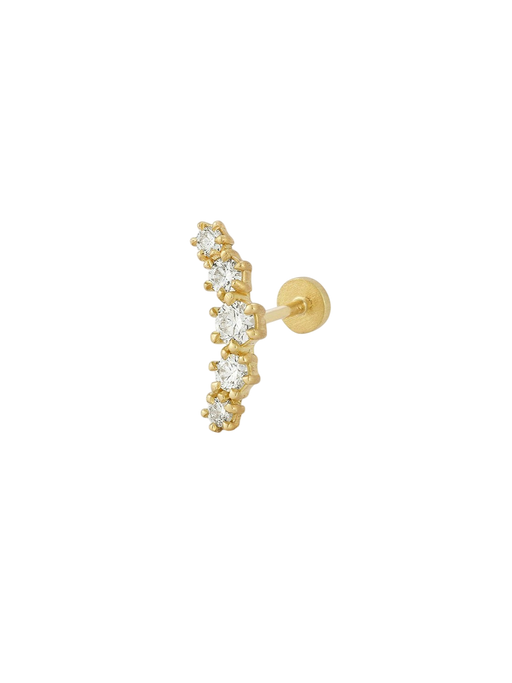 Catherine Curve Flatback Stud photo