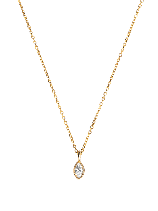 Marquise diamond wisp necklace photo