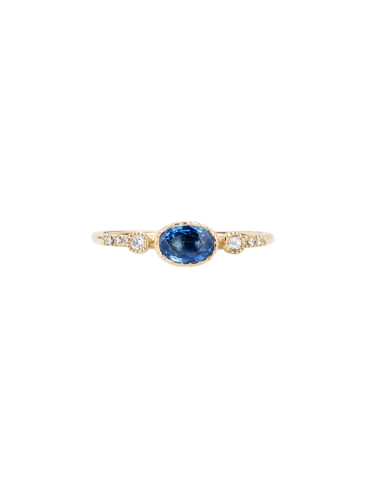 Ceylon sapphire dew equilibrium ring photo