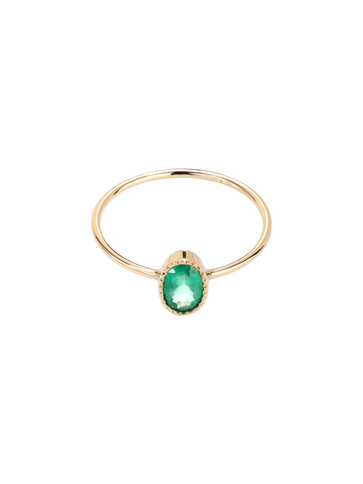 Oval emerald wisp ring photo
