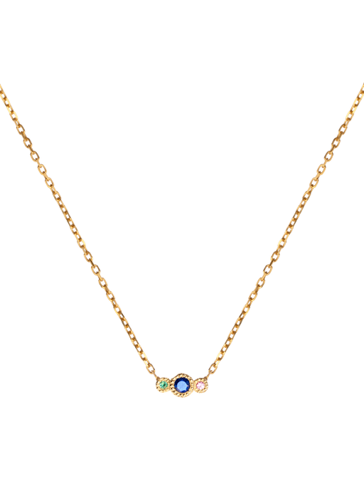 Blue sapphire journey necklace photo