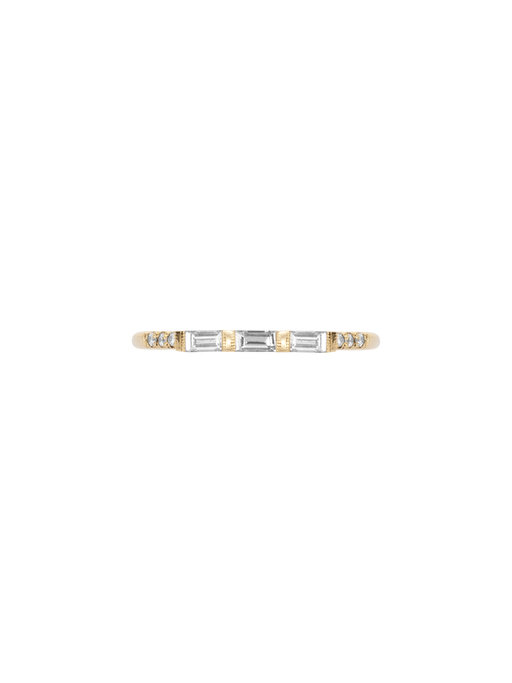 Three baguette equilibrium ring photo