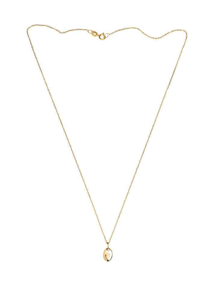 Oval signet necklace