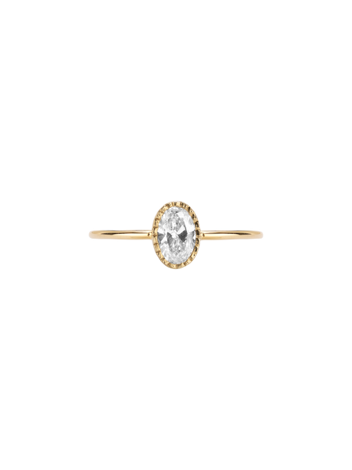 Oval diamond wisp ring photo