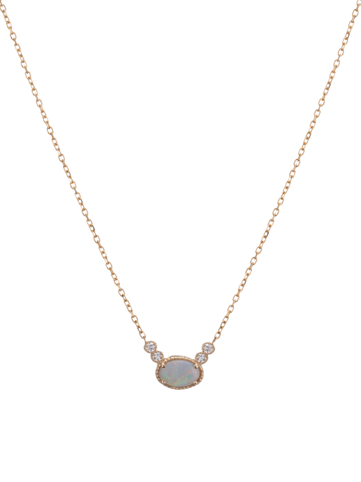 Opal diamond dew necklace photo