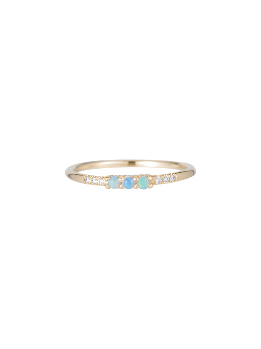 Three opal equilibrium ring photo