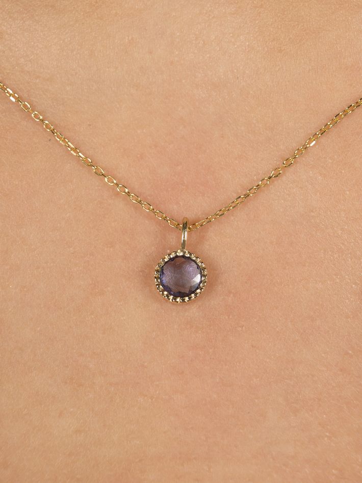 Blue sapphire aria necklace