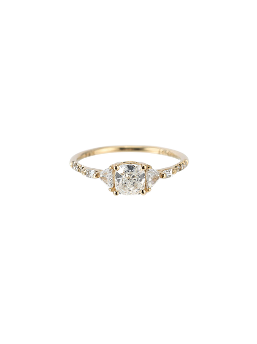 Cushion Trillion Baguette Equilibrium Ring photo