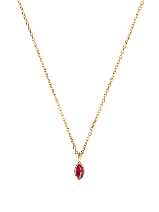 Marquise ruby wisp necklace photo