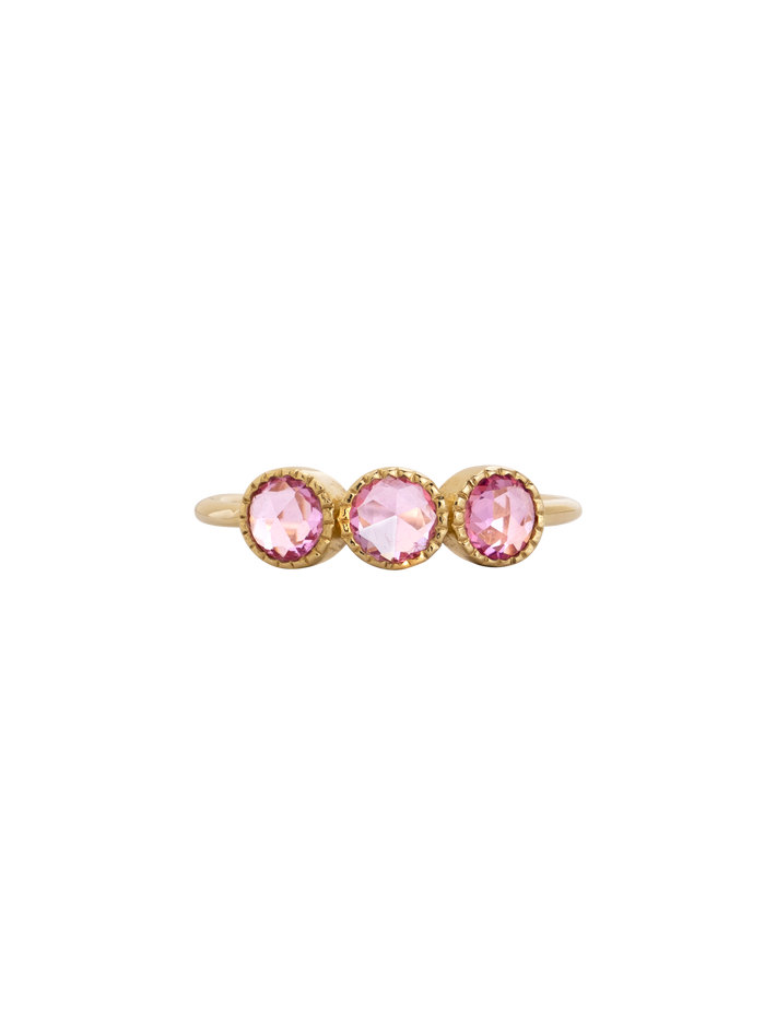 Pink sapphire aria ring