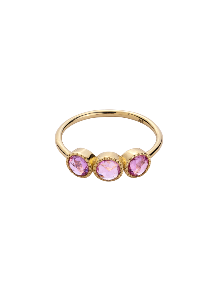 Pink sapphire aria ring