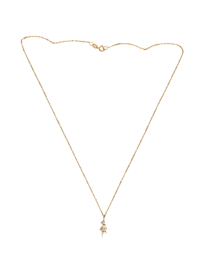 Diamond vine necklace