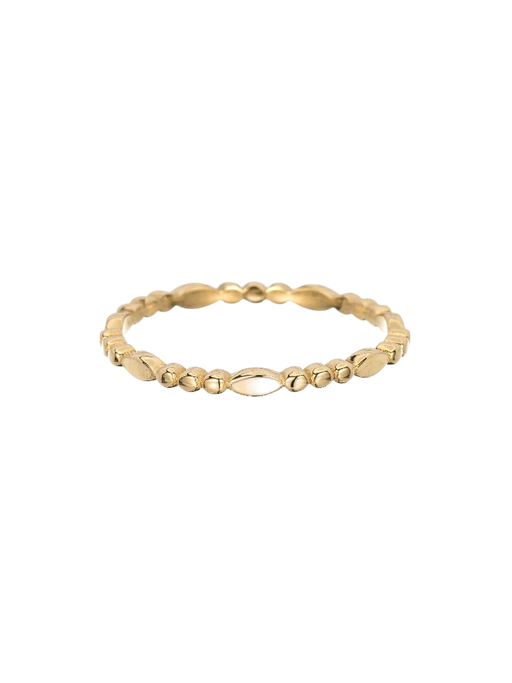 Gold Marquise Beaded Band photo