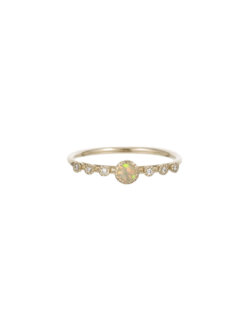 Round opal dew ring photo