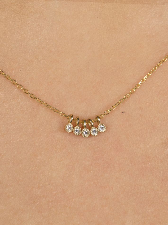 Diamond milestones necklace