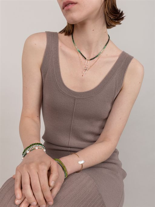 Arizona emerald pearl bracelet photo