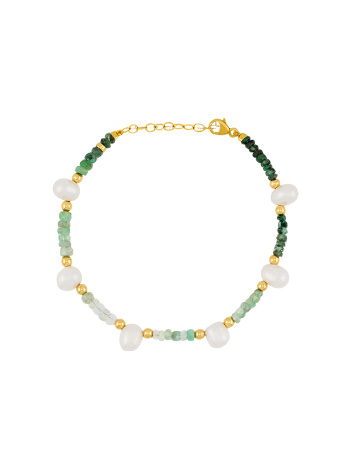 Arizona emerald pearl bracelet photo