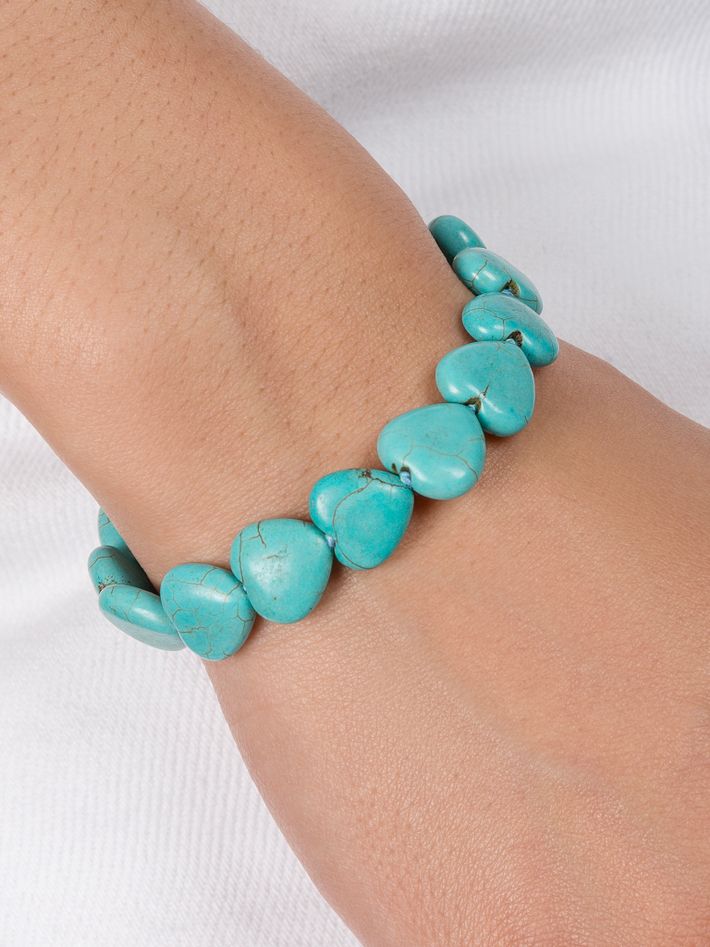 Turquoise heart bracelet