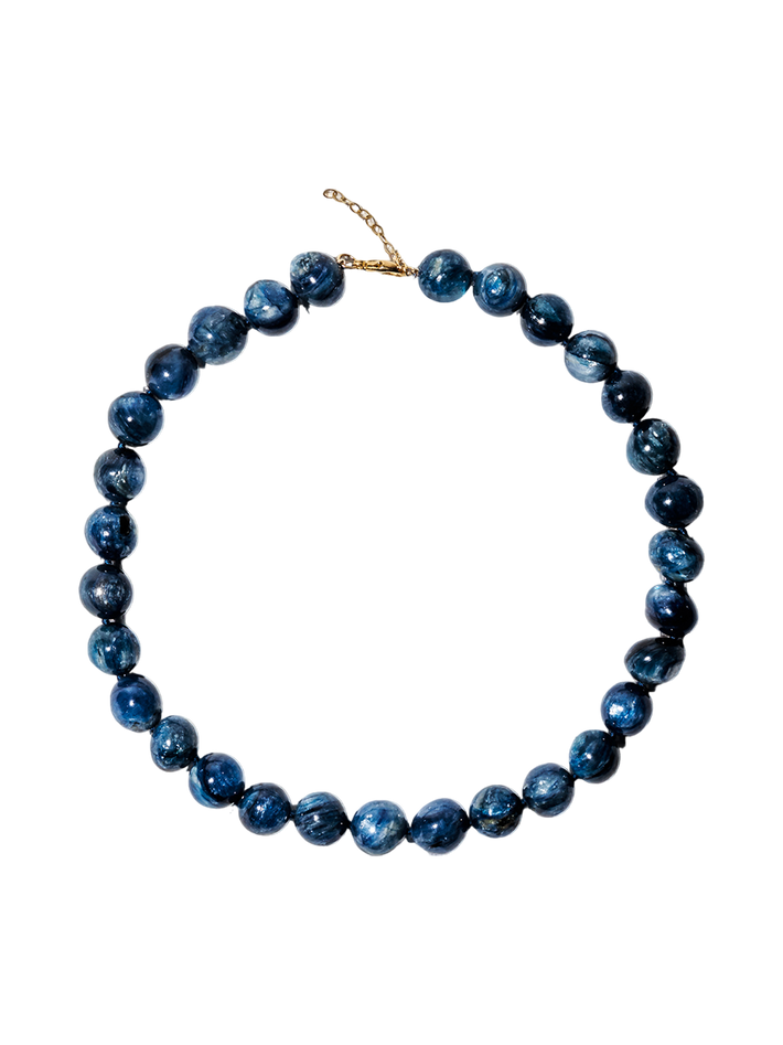 Oracle kyanite sphere necklace